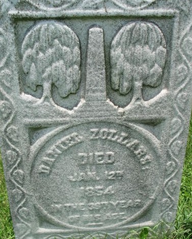 Daniel Zollars tombstone